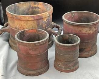 RARE Bronze Imperial measure pots from 1834