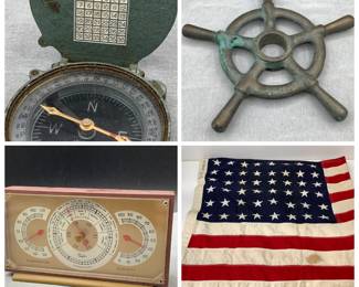 Nautical, MCM and 48 star flag