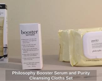 Philosophy Booster Serum and Purity Cleansing Cloths Set