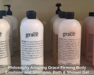 Philosophy Amazing Grace Firming Body Emulsion and Shampoo, Bath Shower Gel Set  fl oz each