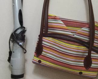 HoMedics Foot Spa and Kate Spade Striped Handbag
