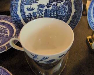 Blue Willow Teacup and Saucer