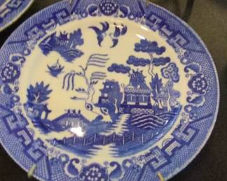 Vintage Blue Willow Plate Made in Japan
