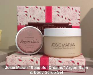 Josie Maran Beautiful Dreams Argan Balm Body Scrub Set