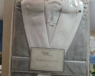 Kassatex Spa Robe Collection TwoTone Microfiber  Terry