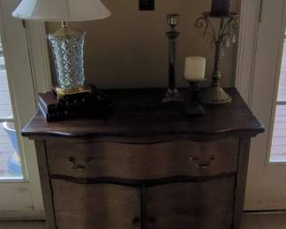 Vintage Serpentine Front Commode