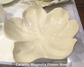 Ceramic Magnolia Flower Bowl second image