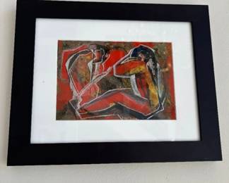 vanEeden #8  Frame 14"T x 17"W  Art 7"T x 10"W  Min Bid  $300