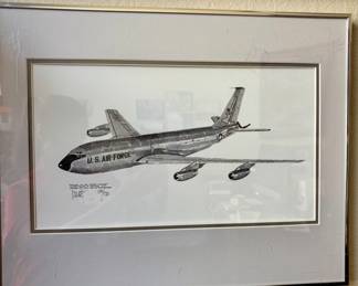 Vintage Boeing KC 135 Aircraft Framed Print