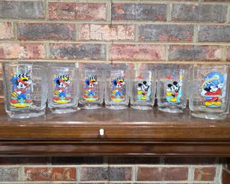 Set of 2000 Walt Disney World Celebration Glasses