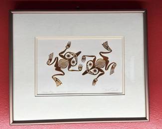 204 Haida Frog HLKKYAAN QQUSTTAAN Bill Reid Copper Art