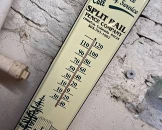 204 Vintage XL Tin Advertising Thermometer