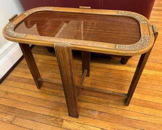 204 Glass Top Accent Table