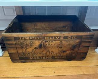 204 Vintage Superfine Olive Oil Crate