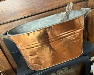 204 Vintage Copper Boiler Tub