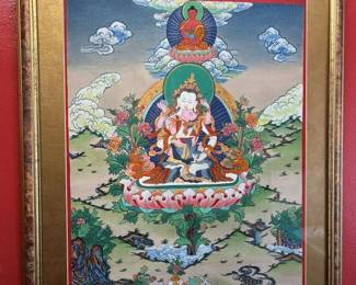 204 Vajrasattva  Consort Shakti Yab Yum Tibetan Thangka Painting
