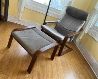 204 IKEA PONG Armchair  Ottoman