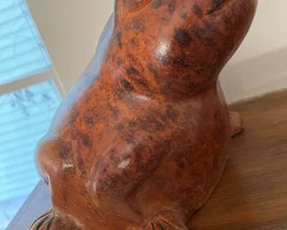 204 Oversized Ceramic Frog Decor