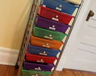 204 Seville Classics 10Drawer Organizer Cart