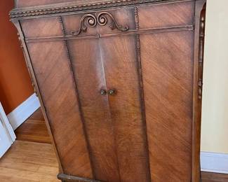 204 Vintage Mahogany Armoire