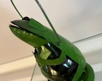 204 Frog Tin Candle Lantern