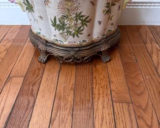 Large Foot Bath/Centerpiece on Bronze Base