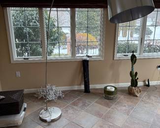 Modern Stainless Steel Arc Lamp