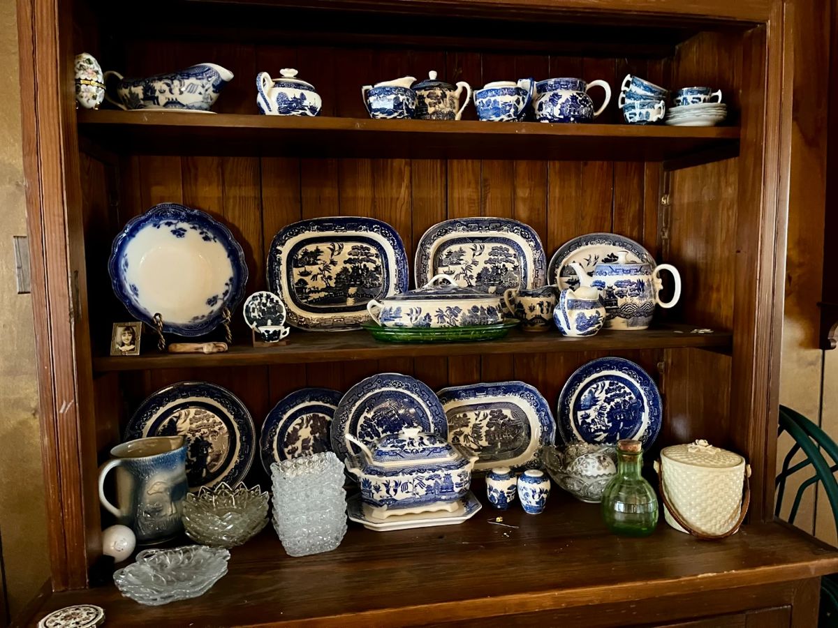 Blue Willow and blue and white china