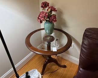 Mersman 1940s Mahogany Round 2 Tier Tripod Leg Side Table