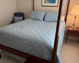 Ethan Allen "Barrett" King Size Pencil Post Bed Frame