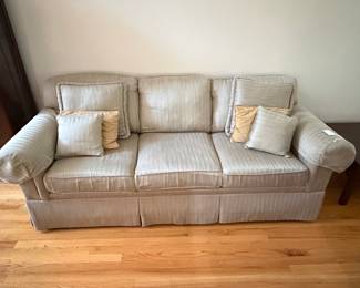 Ethan Allen Transitional Style Sofa with Skirted Base