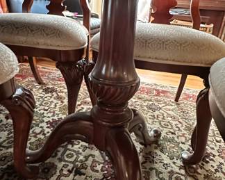 Mahogany Dining Table with Six Chairs