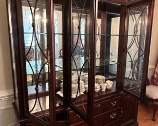 American Drew Cherry Grove Breakfront China Cabinet