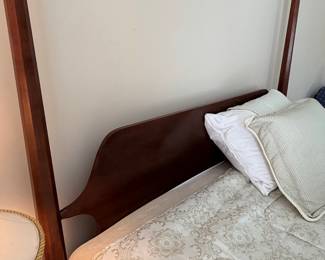 Mahogany Four-Poster Bed Frame