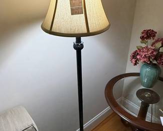 Traditional Floor Lamp with Bell Shade