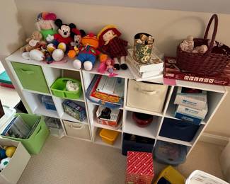 Assorted Stuffed Animals, Dolls, and Games