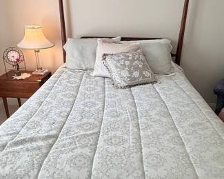 Mahogany Four-Poster Bed Frame