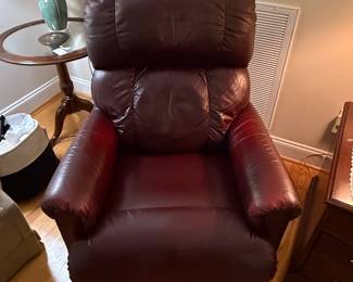 La-Z-Boy Burgundy Leather Recliner