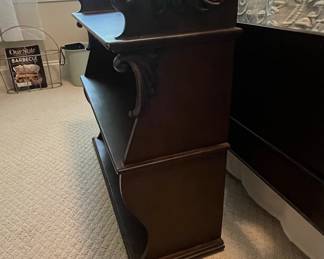 Antique Victorian Carved Mahogany Wall Shelf