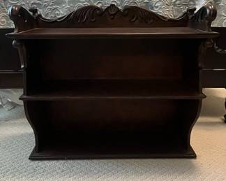 Antique Victorian Carved Mahogany Wall Shelf