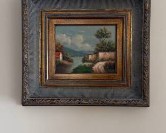 Framed Landscape Oil Painting by Augustus Spencer