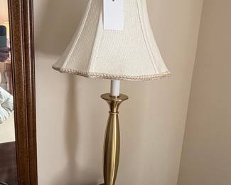 Stiffel Brass Table Lamp with Pleated Shade