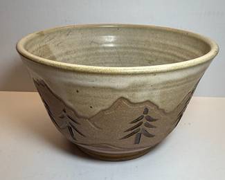 Robert Alewine Pottery Bowl and Signed Pottery Pitcher