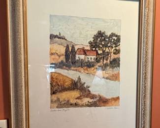 Watercolor Landscape Painting "September Regalo" by Charlene Winterle Olson