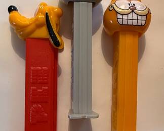 Vintage PEZ Dispensers - Pluto, Garfield and Nermal (Series I)