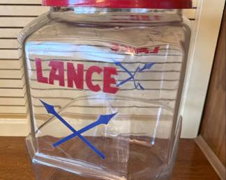 Coca-Cola, Jacobs' Pharmacy, and Other Tins and Lance Glass Cookie Jar