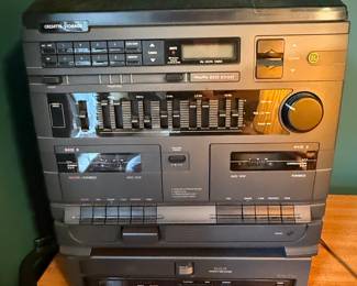 GE 11-6027A Integrated Stereo System with Virtuoso Tuned Port Speakers