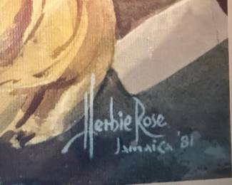 Herbie Rose "Market Day" Watercolor Print