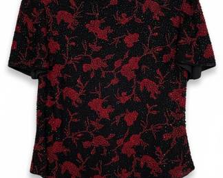 Andretta Donatella Beaded Top