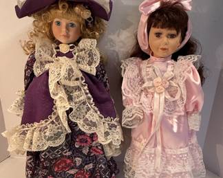Vintage Porcelain Doll Set